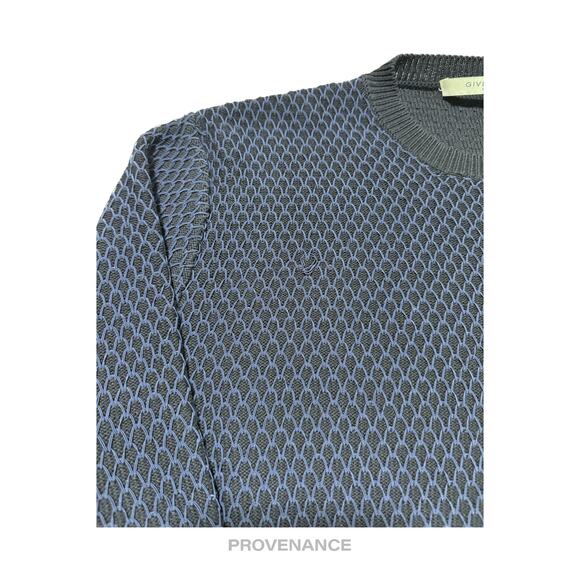 🔴 Givenchy Basketball Net Crewneck Sweater - Navy Blue XS - Picture 4 of 8